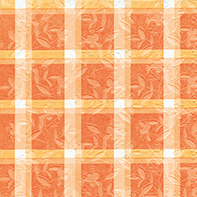 Floral squares orange